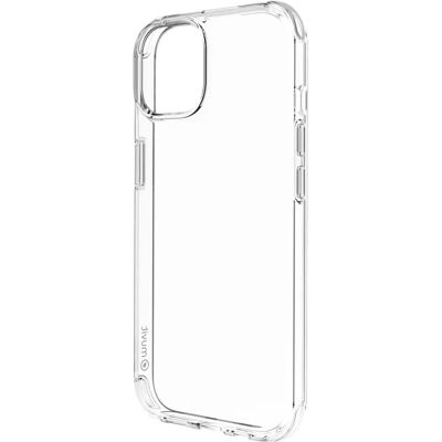 Housse transparente Muvit pour iPhone 15 antichoc - Publicité Housse transparente Muvit pour iPhone 15 antichoc - Publicité