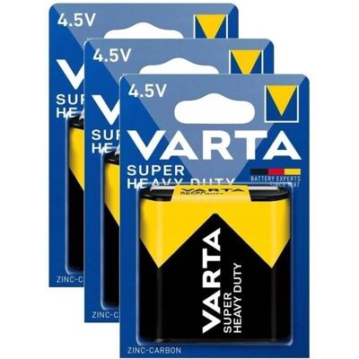 VARTA - 3R12 - 4,5V - Batterie Zinc-Carbone - Publicité VARTA - 3R12 - 4,5V - Batterie Zinc-Carbone - Publicité