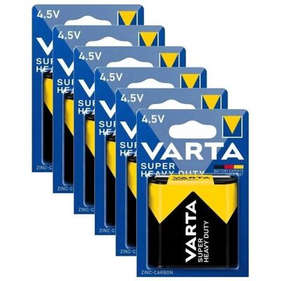 VARTA - 3R12 - Zinc-Carboné - 4.5V - Batterie - Publicité VARTA - 3R12 - Zinc-Carboné - 4.5V - Batterie - Publicité