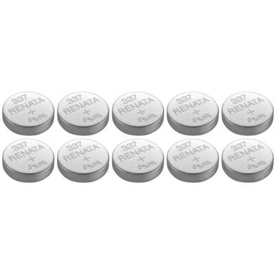 RENATA - 337/SR416SW - 4.8x1.6mm - Pile bouton - Publicité RENATA - 337/SR416SW - 4.8x1.6mm - Pile bouton - Publicité