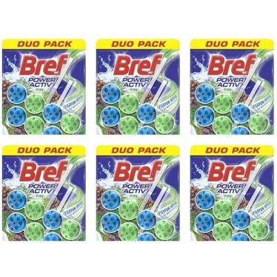Bref - Power Activ' - Lot de 6 - WC 50g - Bloc WC nettoyant - Publicité Bref - Power Activ' - Lot de 6 - WC 50g - Bloc WC nettoyant - Publicité