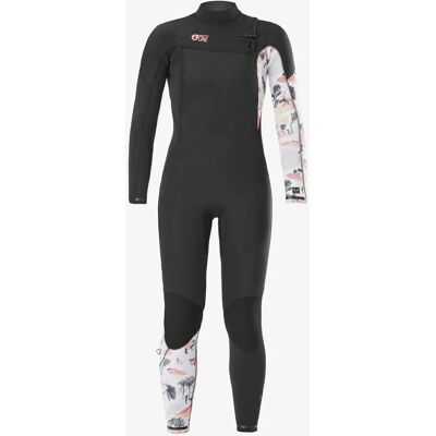 Picture Equation 4/3 mm Damen-Neoprensuit - Front Zip - Schwarz/Weiß Picture Equation 4/3 mm Damen-Neoprensuit - Front Zip - Schwarz/Weiß