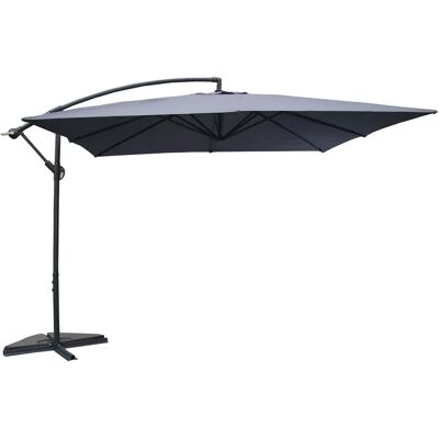 Concept Usine Parasole Excentrico Gris 3x3m - Parasol de patio - Publicité Concept Usine Parasole Excentrico Gris 3x3m - Parasol de patio - Publicité