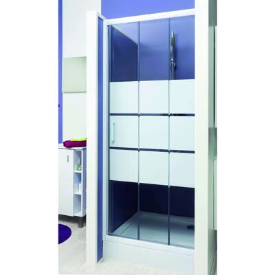 Ondee - Mampara Missi - Corredera reversible, 3 paneles, 80x185cm, Vidrio templado Ondee - Mampara Missi - Corredera reversible, 3 paneles, 80x185cm, Vidrio templado