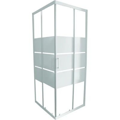 Ondee Mampara Missi de esquina - Blanco - 70x185cm Ondee Mampara Missi de esquina - Blanco - 70x185cm
