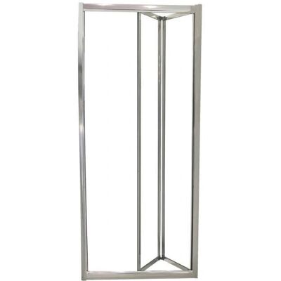 Ondee - Mampara Plegable - 80x185cm - Vidrio Templado - Acabado Cromado Mampara Ondee - Mampara Plegable - 80x185cm - Vidrio Templado - Acabado Cromado Mampara