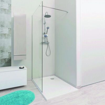 Ondee - mampara italiana - vidrio templado - transparente - 80x200cm - espesor 8mm - tratamiento antical Ondee - mampara italiana - vidrio templado - transparente - 80x200cm - espesor 8mm - tratamiento antical