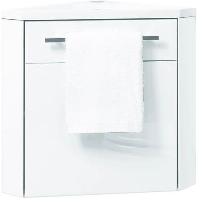 Mueble de baño suspendido Ondee/Degeo 53cm con lavabo - Lacado blanco Mueble de baño suspendido Ondee/Degeo 53cm con lavabo - Lacado blanco
