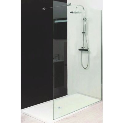 Mampara Italiana Degeo - Transparente - 140x200cm - Vidrio templado Mampara Italiana Degeo - Transparente - 140x200cm - Vidrio templado