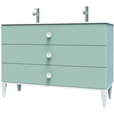 Ondee Modelo Nemoo Mueble de baño - Verde agua - 120cm - Estilo escandinavo Ondee Modelo Nemoo Mueble de baño - Verde agua - 120cm - Estilo escandinavo
