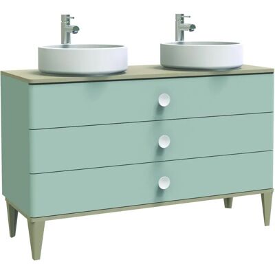 Ondee Nemoo Mueble de baño - Verde agua - 120cm - Estilo escandinavo Ondee Nemoo Mueble de baño - Verde agua - 120cm - Estilo escandinavo