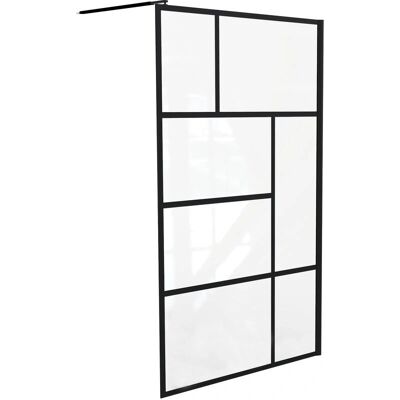 Ondee Mampara Fabrilia - Vidrio templado - Negro mate - 90x200cm - Mampara ducha Ondee Mampara Fabrilia - Vidrio templado - Negro mate - 90x200cm - Mampara ducha