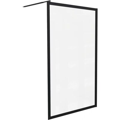 Ondee - Mampara de Ducha Cadrea - 90x200cm - Vidrio Templado - Acabado Negro Mate Ondee - Mampara de Ducha Cadrea - 90x200cm - Vidrio Templado - Acabado Negro Mate