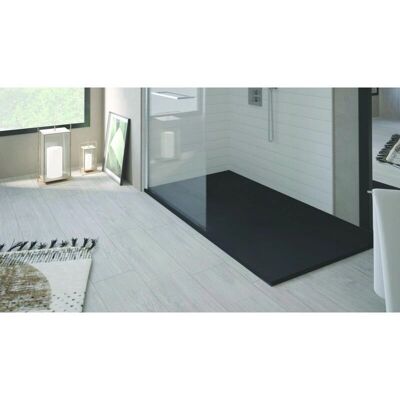 Ondee Nola 3 Plato de ducha - 80x180cm, Negro, Resina, Antideslizante Ondee Nola 3 Plato de ducha - 80x180cm, Negro, Resina, Antideslizante