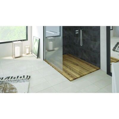 Ondee Nola 3 Bañera de ducha - Resina, 90x120cm, Nogal - Ultra delgada Ondee Nola 3 Bañera de ducha - Resina, 90x120cm, Nogal - Ultra delgada