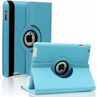 Coque rotative 360° pour iPad Air 1/2 - Bleu ciel Coque rotative 360° pour iPad Air 1/2 - Bleu ciel