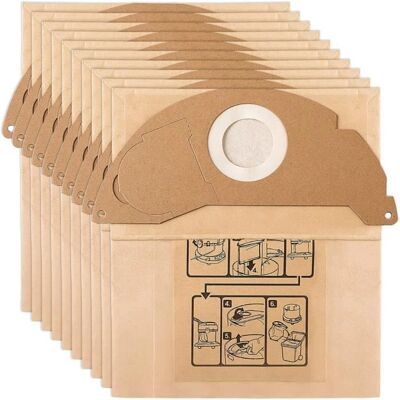 Phonillico Sacs d'aspirateur Karcher - 6.904.322 - Lot de 10 - Publicité Phonillico Sacs d'aspirateur Karcher - 6.904.322 - Lot de 10 - Publicité