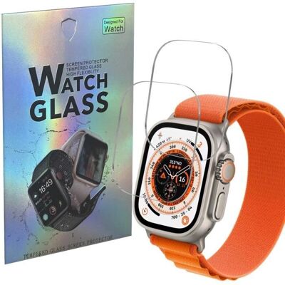 Phonillico - Apple Watch Ultra 49mm - 2-pack - Verre trempé - protecteur d'écran - Publicité Phonillico - Apple Watch Ultra 49mm - 2-pack - Verre trempé - protecteur d'écran - Publicité