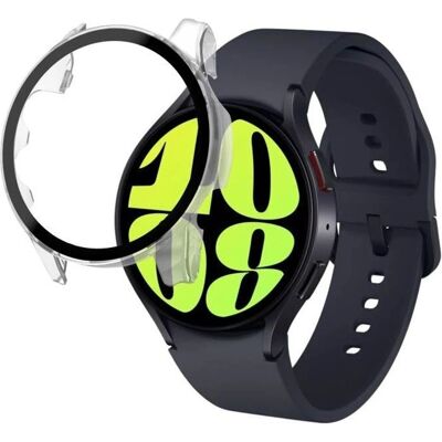 Phonillico - Galaxy Watch 6 44mm - Transparent - Tempered glass - Watch case - Publicité Phonillico - Galaxy Watch 6 44mm - Transparent - Tempered glass - Watch case - Publicité