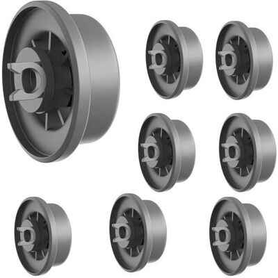 Bosch/Siemens - Jeu de roues inférieures 8 pièces - Diamètre 36mm - Publicité Bosch/Siemens - Jeu de roues inférieures 8 pièces - Diamètre 36mm - Publicité