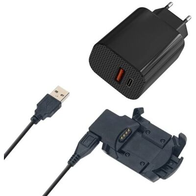 Chargeur 12W compatible avec Garmin Fenix 3 avec câble USB-C - Publicité Chargeur 12W compatible avec Garmin Fenix 3 avec câble USB-C - Publicité