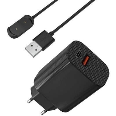 Phonillico - Amazfit Charger 12W - Noir - USB-C - Chargeur - Publicité Phonillico - Amazfit Charger 12W - Noir - USB-C - Chargeur - Publicité