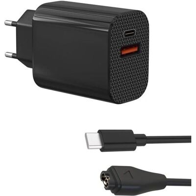 Chargeur 12W Phonillico - Câble USB-C - Compatible Garmin - Publicité Chargeur 12W Phonillico - Câble USB-C - Compatible Garmin - Publicité