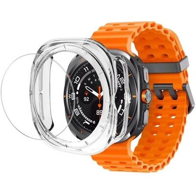 Étui rigide transparent Phonillico pour Galaxy Watch Ultra 47mm - Accessoire Étui rigide transparent Phonillico pour Galaxy Watch Ultra 47mm - Accessoire