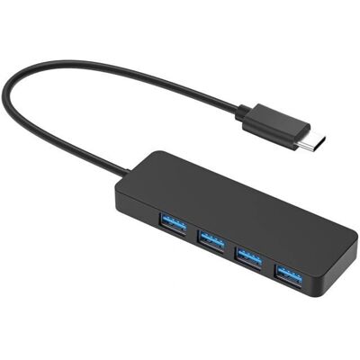 Phonillico - 4-Port USB-C Hub - USB 3.0 - Publicité Phonillico - 4-Port USB-C Hub - USB 3.0 - Publicité
