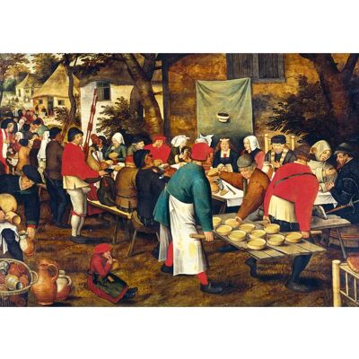 Grafika Pieter Brueghel le Jeune Banquet Paysan - Puzzle Grafika Pieter Brueghel le Jeune Banquet Paysan - Puzzle