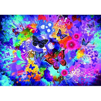 Grafika 1500 Pièces Fleurs Colorées & Papillons Puzzle - Puzzle - Publicité Grafika 1500 Pièces Fleurs Colorées & Papillons Puzzle - Puzzle - Publicité