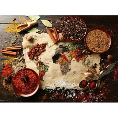 Grafika 30064 - Carte du Monde en Epices Puzzle - 2000 Pièces Grafika 30064 - Carte du Monde en Epices Puzzle - 2000 Pièces