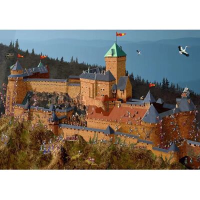 François Ruyer Château du Haut-Königsbourg Œuvre d'art - Impression - Publicité François Ruyer Château du Haut-Königsbourg Œuvre d'art - Impression - Publicité