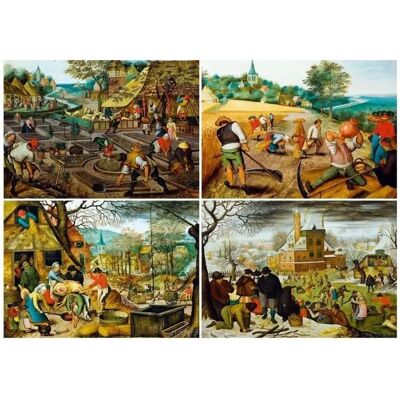 Bluebird Pieter Brueghel le Jeune - Le Puzzle des Quatre Saisons - 1000 Pièces - Publicité Bluebird Pieter Brueghel le Jeune - Le Puzzle des Quatre Saisons - 1000 Pièces - Publicité