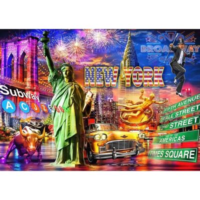 Puzzle Bluebird New York - 3000 Pièces - Publicité Puzzle Bluebird New York - 3000 Pièces - Publicité