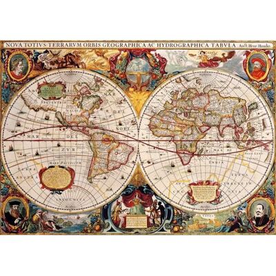 Bluebird Puzzle Carte Ancienne du Monde - 1000 Pièces - Publicité Bluebird Puzzle Carte Ancienne du Monde - 1000 Pièces - Publicité
