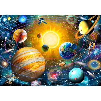 Bluebird Modèle F-90009 Système Solaire avec Anneaux - Puzzle - Publicité Bluebird Modèle F-90009 Système Solaire avec Anneaux - Puzzle - Publicité