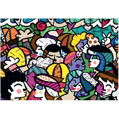 Bluebird Puzzle Romero Britto - Looking into the Future 1500 Teile Puzzle Bluebird Puzzle Romero Britto - Looking into the Future 1500 Teile Puzzle