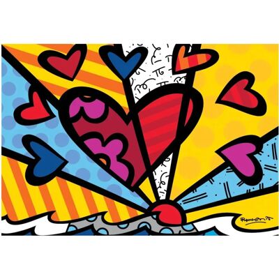 Bluebird Romero Britto - Nouveau Jour Puzzle 1000 Pièces - Publicité Bluebird Romero Britto - Nouveau Jour Puzzle 1000 Pièces - Publicité