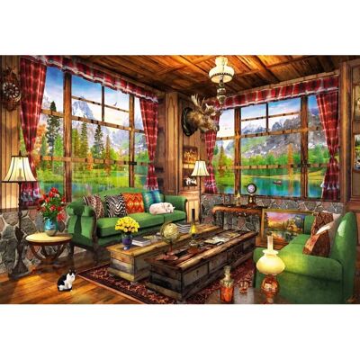 Puzzle Bluebird Mount Cabin View de 1000 pièces - Publicité Puzzle Bluebird Mount Cabin View de 1000 pièces - Publicité