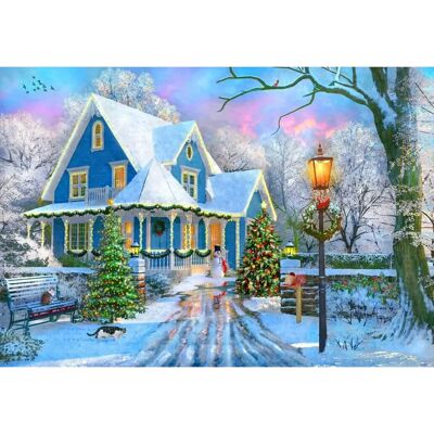 Puzzle de Noël Bluebird à la Maison - 1000 Pièces - Publicité Puzzle de Noël Bluebird à la Maison - 1000 Pièces - Publicité