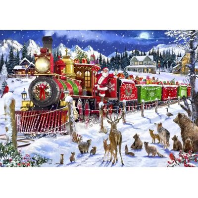 Bluebird Santa Express USA Puzzle 1000 pièces - Publicité Bluebird Santa Express USA Puzzle 1000 pièces - Publicité