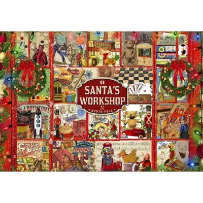 Atelier du Père Noël au Pôle Nord Puzzle - Puzzle - Publicité Atelier du Père Noël au Pôle Nord Puzzle - Puzzle - Publicité