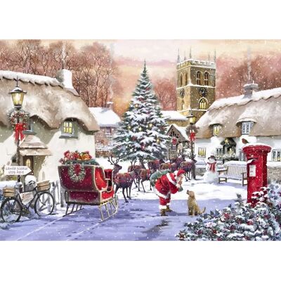Bluebird Richard Macneil 1500 Stück Puzzle - Village und Santa - Puzzle Bluebird Richard Macneil 1500 Stück Puzzle - Village und Santa - Puzzle