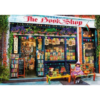 Bluebird The Bookshop Puzzle pour enfants - 2000 Pièces - Publicité Bluebird The Bookshop Puzzle pour enfants - 2000 Pièces - Publicité