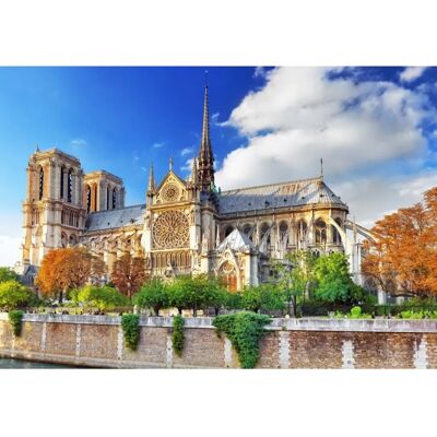 Bluebird - Vue sur la Cathédrale Notre-Dame - Paris - Puzzle - Publicité Bluebird - Vue sur la Cathédrale Notre-Dame - Paris - Puzzle - Publicité