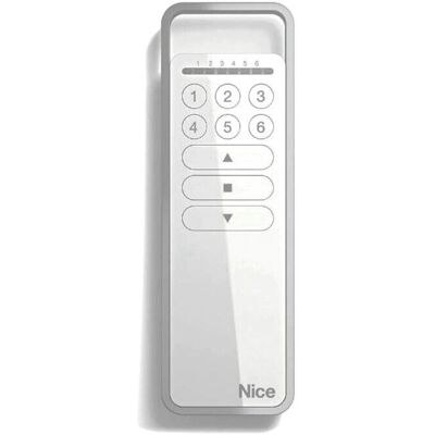 NICE P6 Control Remoto - 6 Cargas - Grupos de Automación - Blanco NICE P6 Control Remoto - 6 Cargas - Grupos de Automación - Blanco