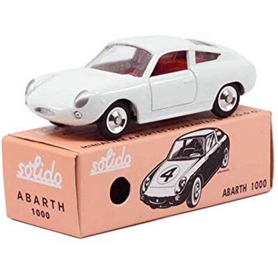 Solido Fiat Abarth 1000 1962 Blanco - Miniatura de coche Solido Fiat Abarth 1000 1962 Blanco - Miniatura de coche