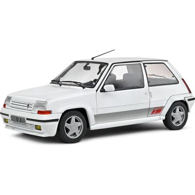 Renault 5 GT Turbo Mk2 Frost Pearl - Minibil i Skala 1:18 Renault 5 GT Turbo Mk2 Frost Pearl - Minibil i Skala 1:18