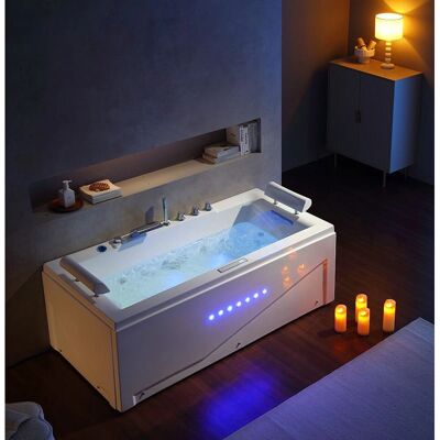 Distribain Islande U Jacuzzi - Baignoire avec 48 jets - Publicité Distribain Islande U Jacuzzi - Baignoire avec 48 jets - Publicité